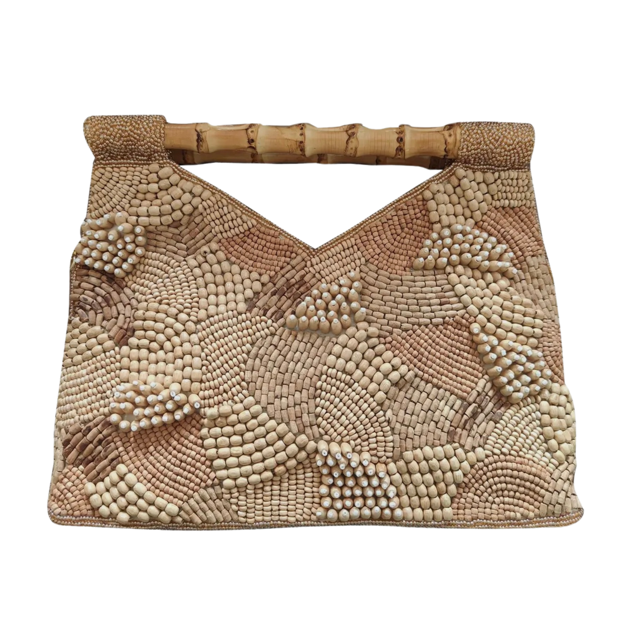 Wood Beads Bamboo Handle (Made to Order)