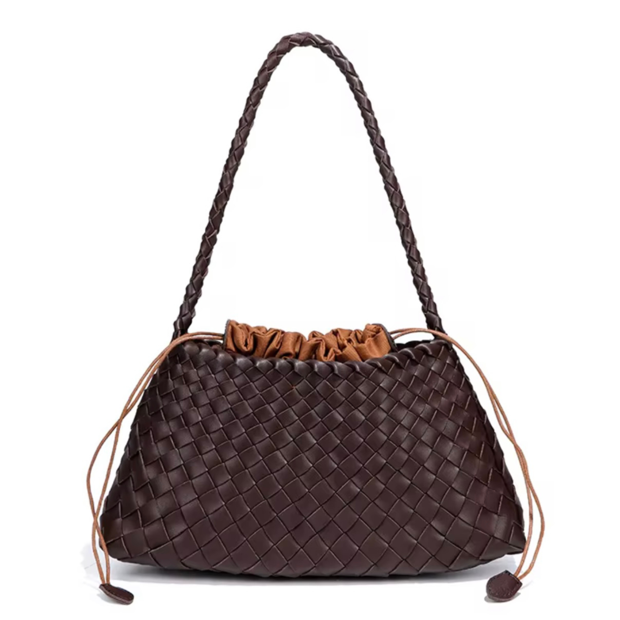 Iris Coffee Woven Tote