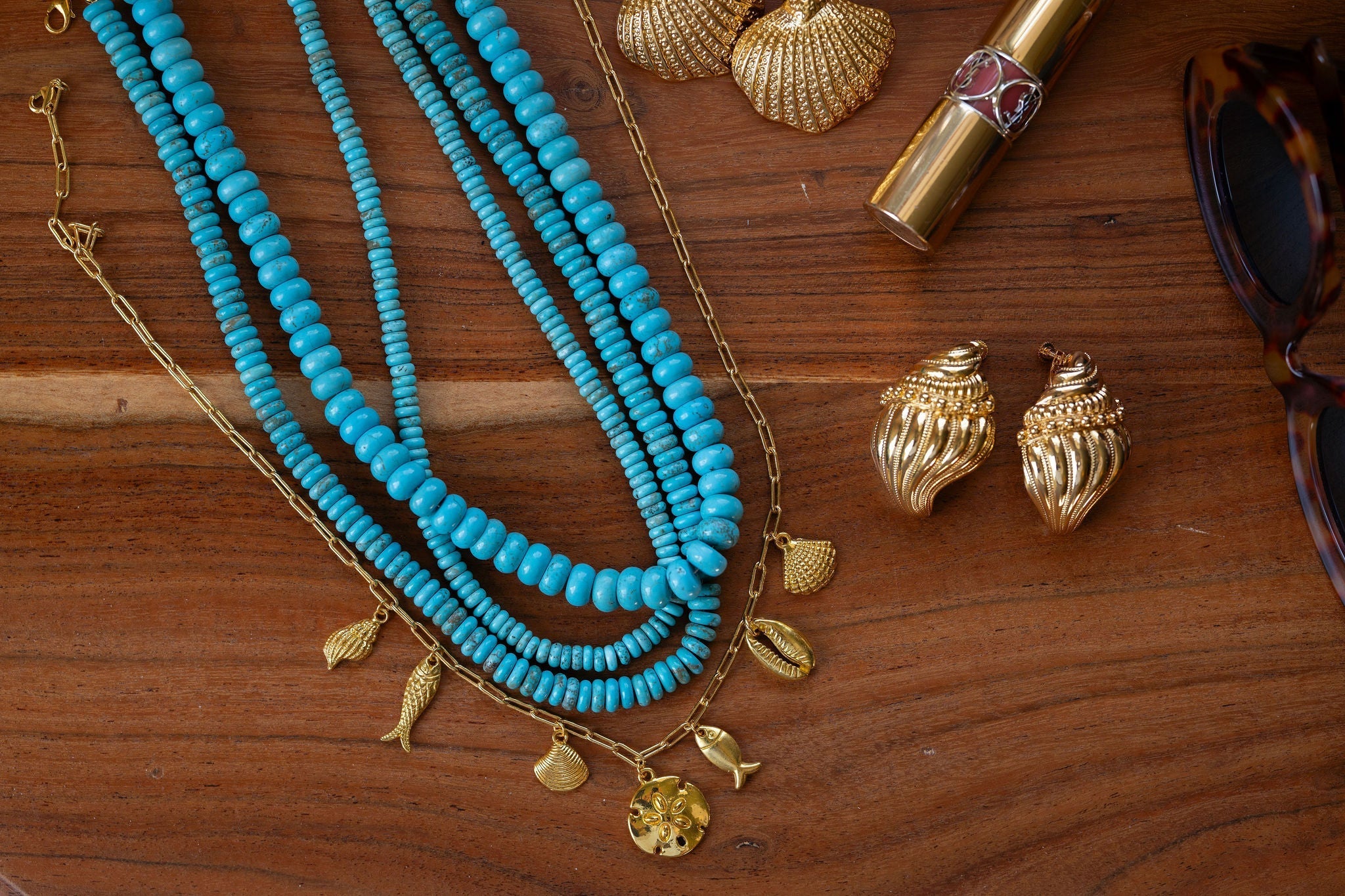 6mm Tradd Turquoise Necklace - Belle of the Ball Collection