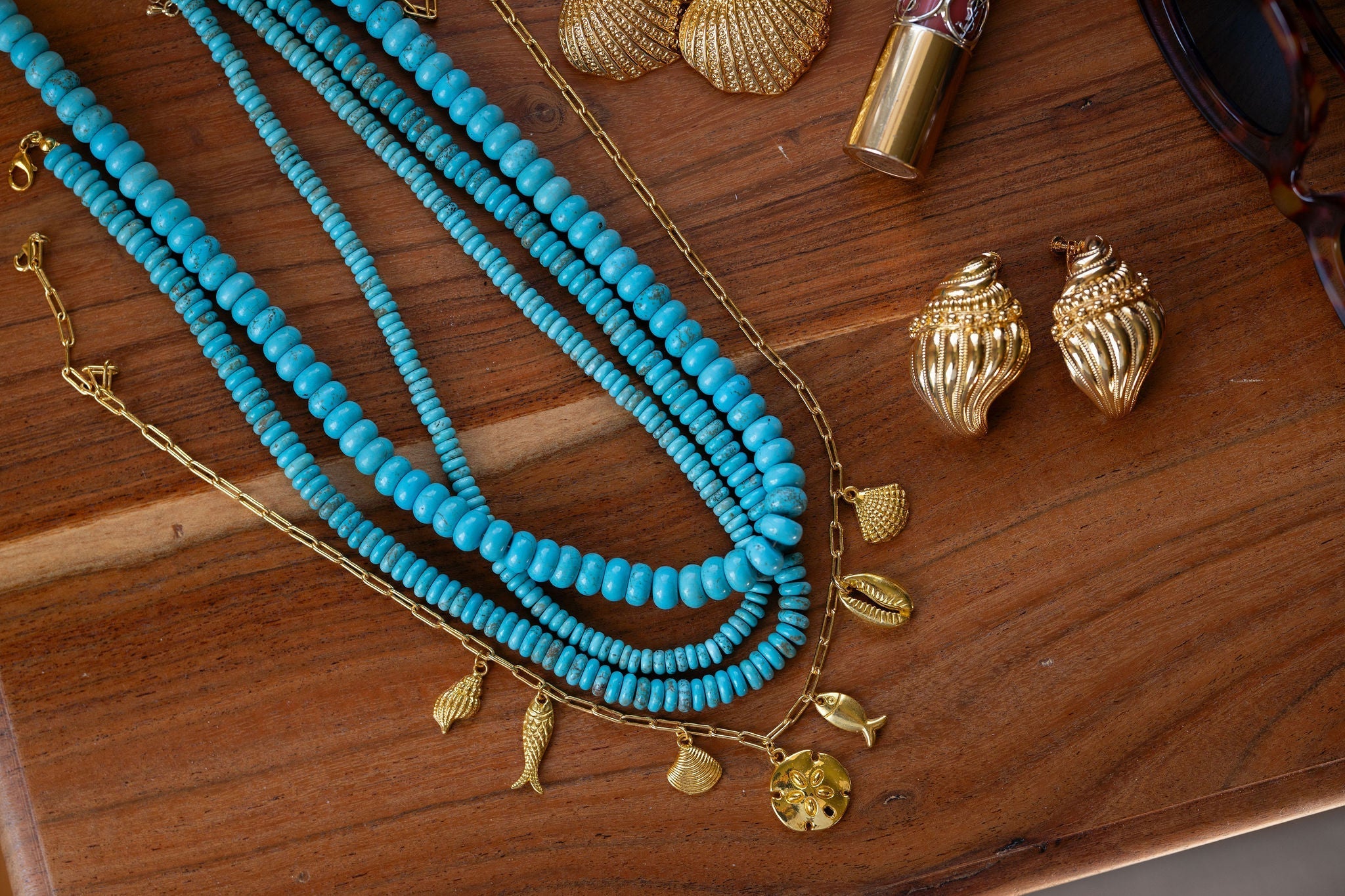 6mm Tradd Turquoise Necklace - Belle of the Ball Collection