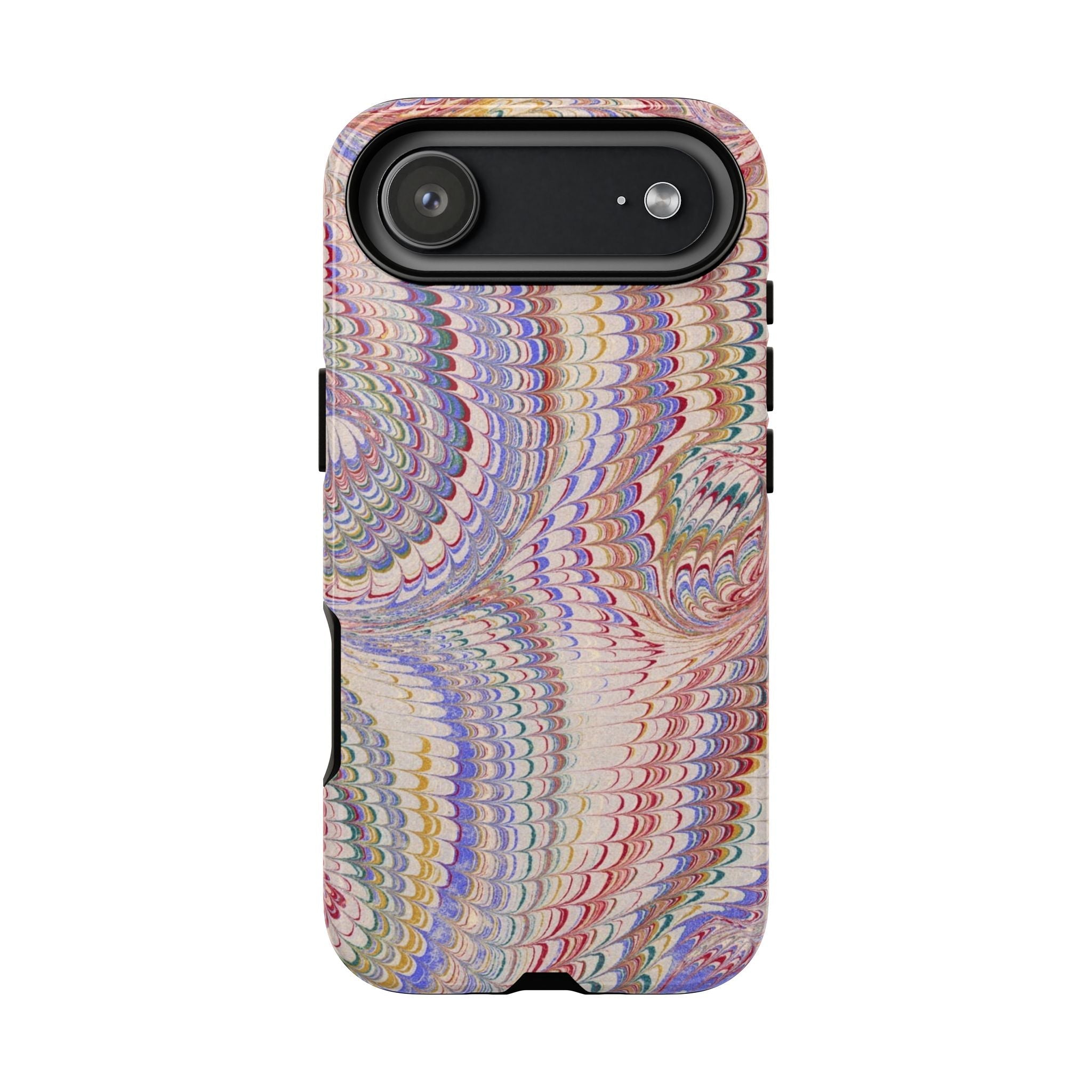 Vintage Pastel Pink Marbled Swirl - Dual Layer Tough Phone Cases