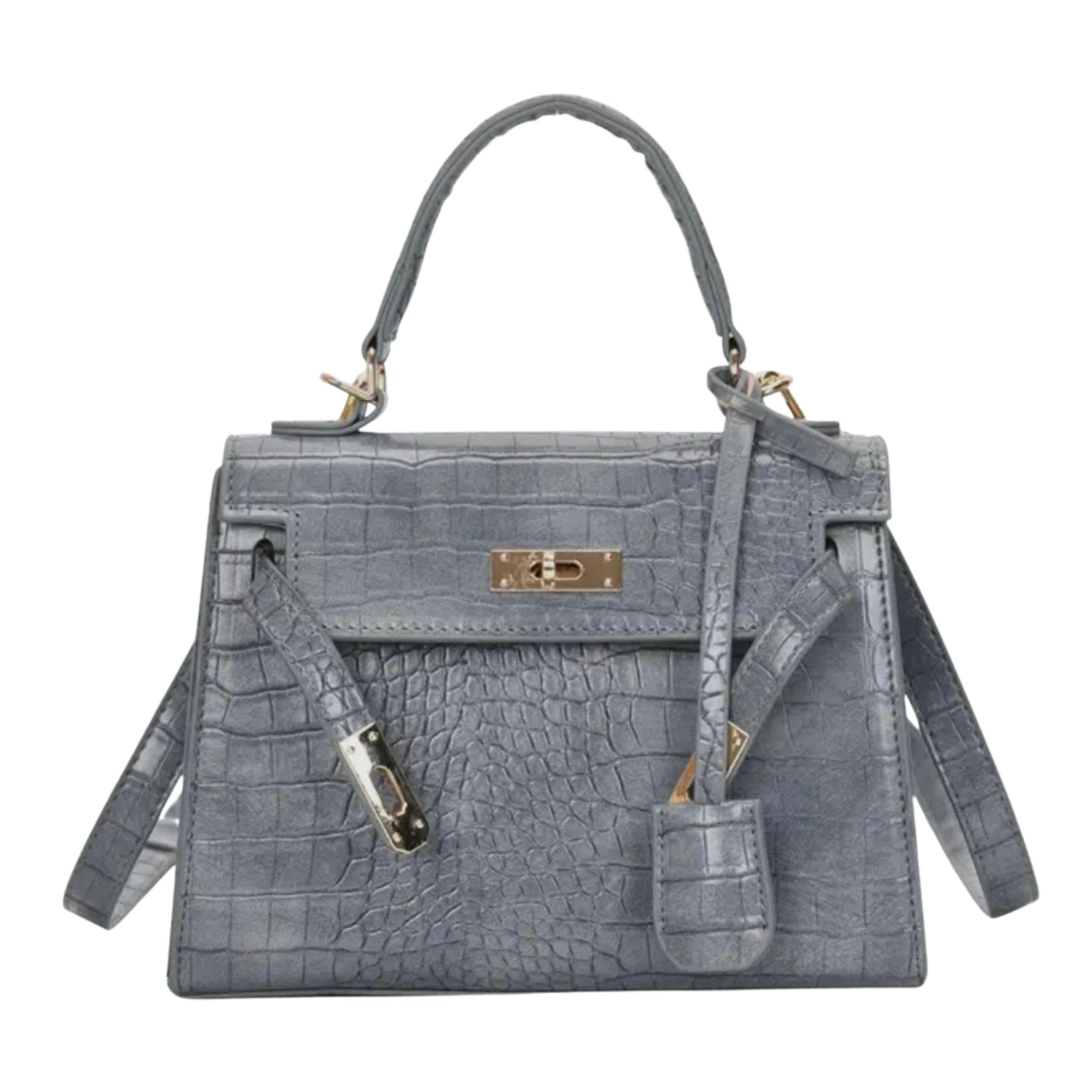 Croc Crossbody - Gray
