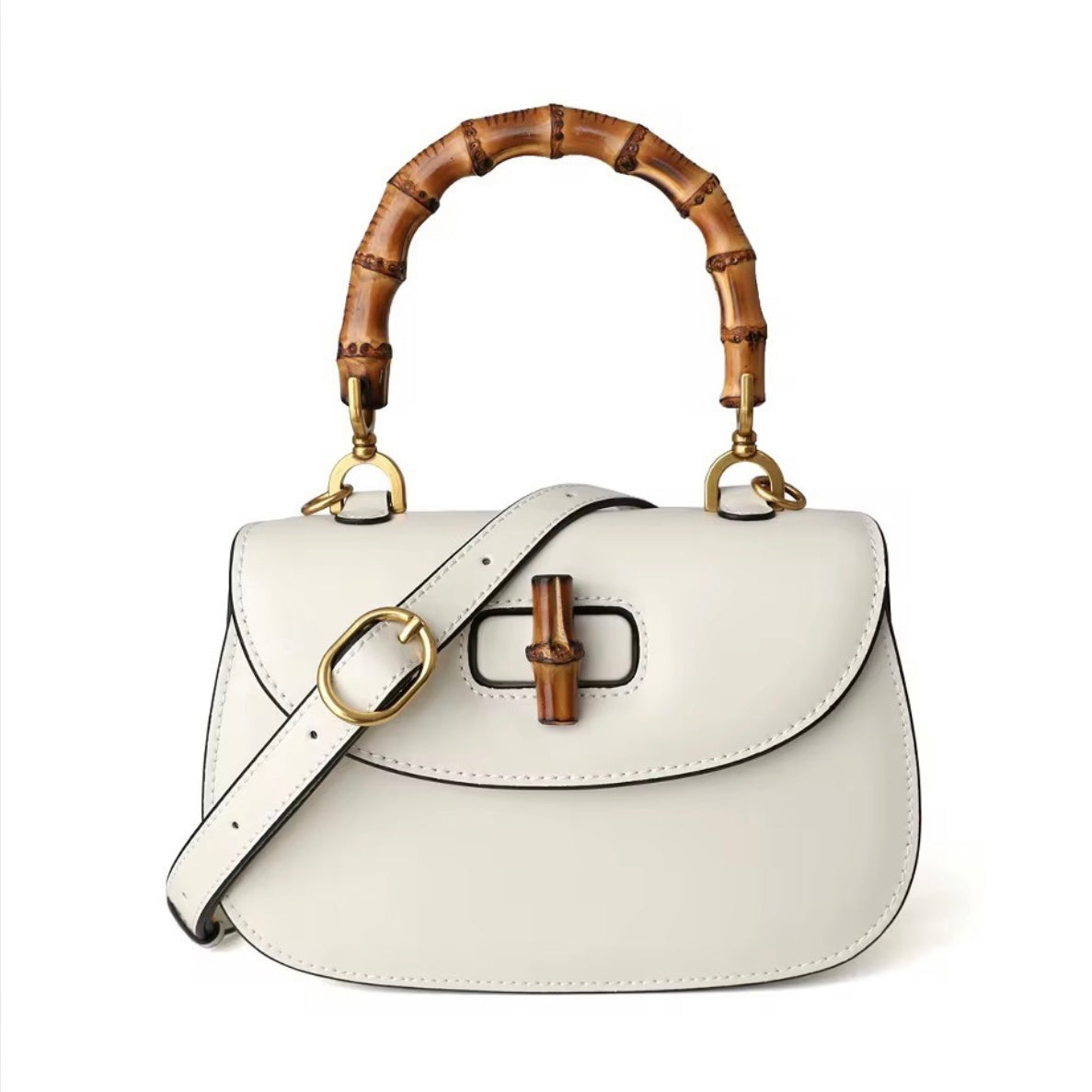 Harper Ivory Bamboo Handle Crossbody/Clutch