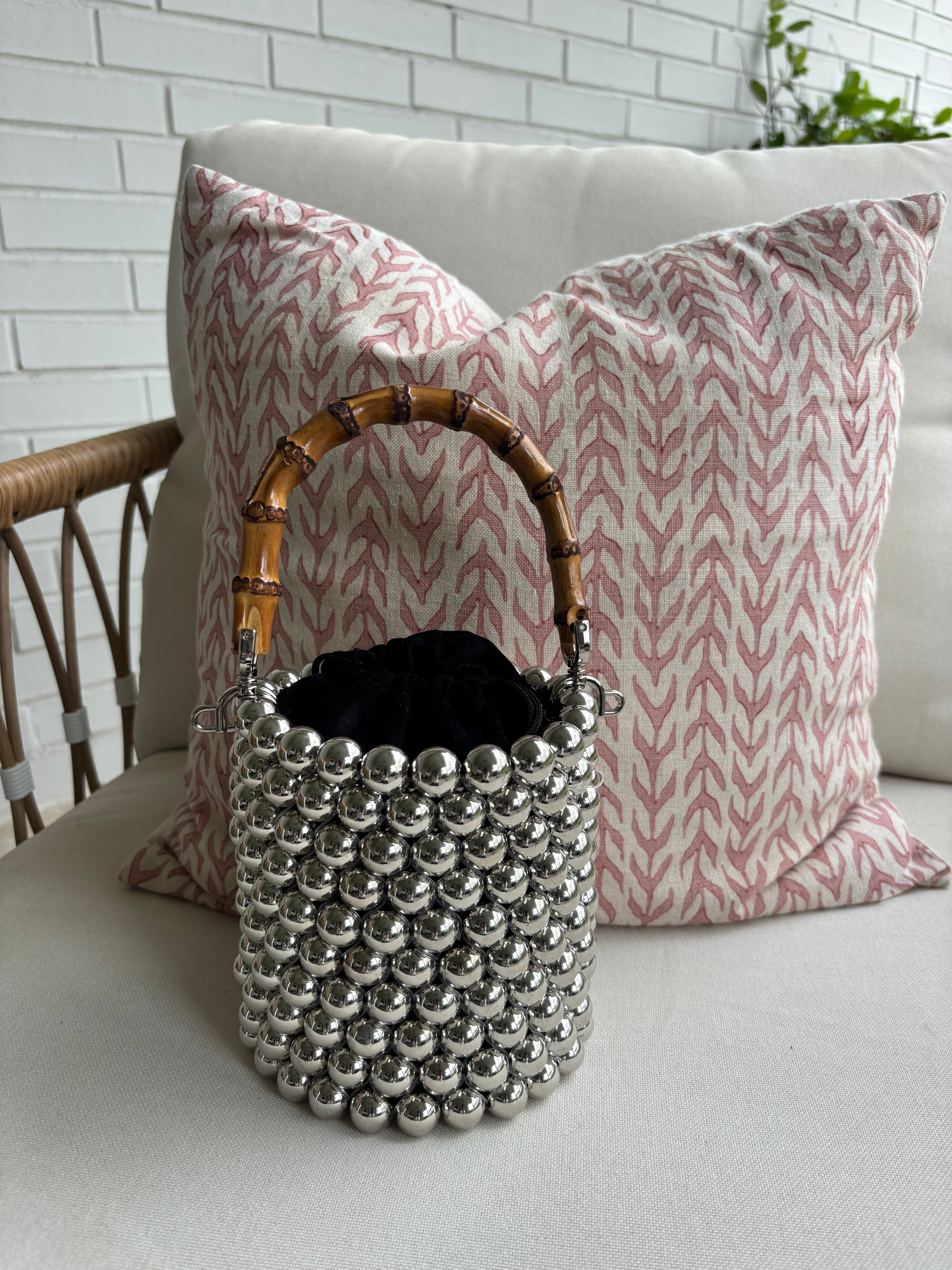 Disco Bamboo Handle Clutch