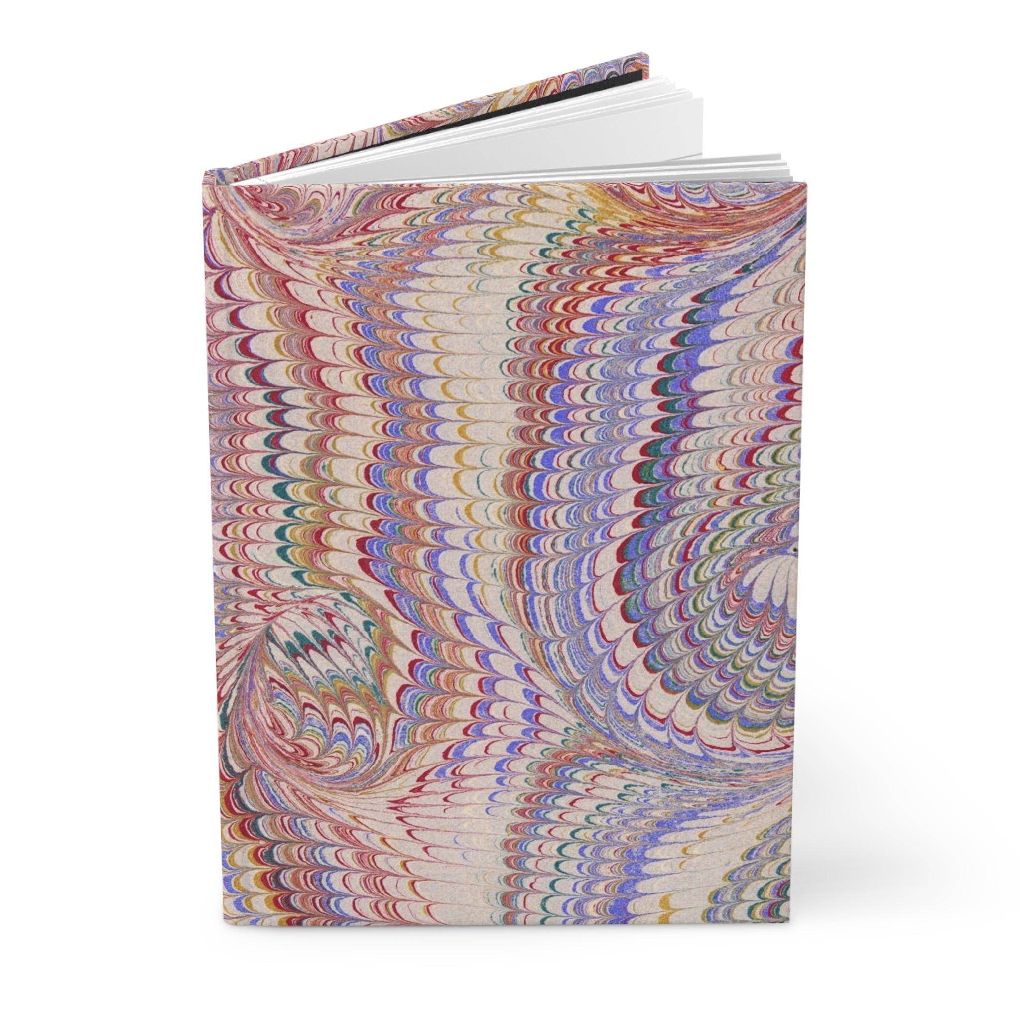 Pastel Pink Vintage Italian Marble Hardcover Journal Matte, Hand-Painted Design, Artistic Notebook, Writing Diary, Lined - Unique Gift