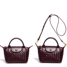 Load image into Gallery viewer, Burgundy/Brown Quilted Rowan Crossbody (Small)