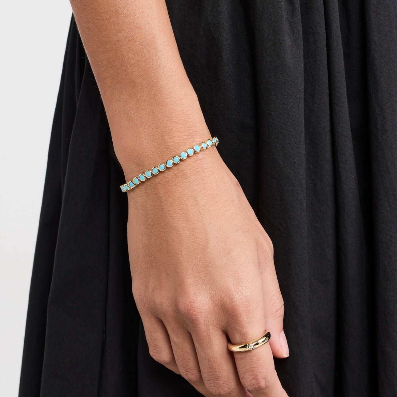 Turquoise Bezel Bracelet