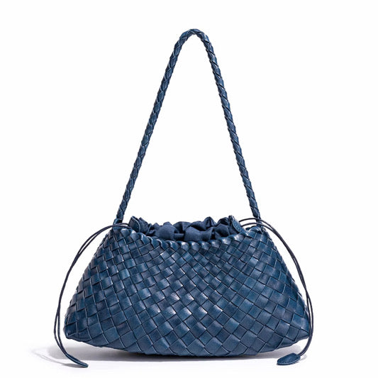 Iris Victorian Blue Woven Tote
