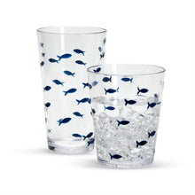 Load image into Gallery viewer, Blue Fish Acrylic Drinking Glasses (Sold Individually)
