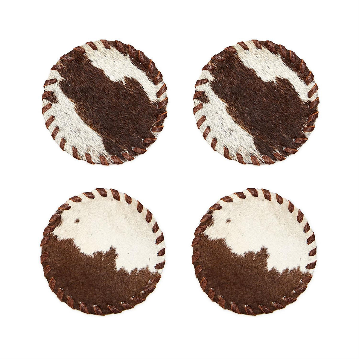 Genuine Cowhide Coasters (Set of 4) Two Color Variations – Sea