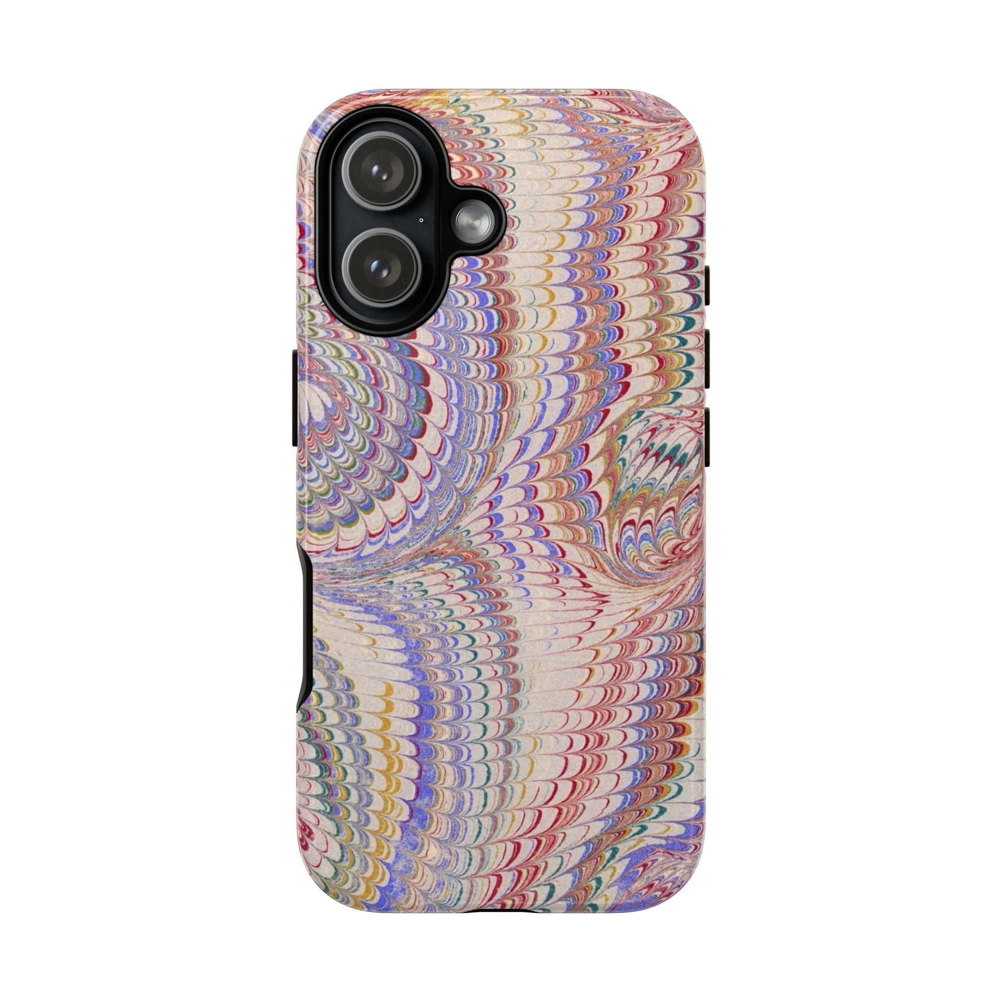 Vintage Pastel Pink Marbled Swirl - Dual Layer Tough Phone Cases