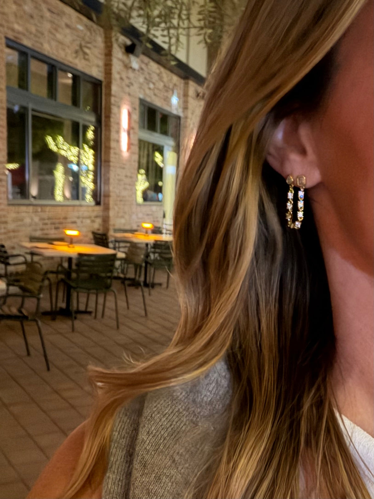 Celeste Double Piercing Stud Earrings