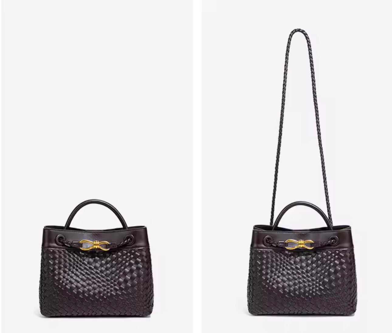 Infiniti Woven Coffee Crossbody