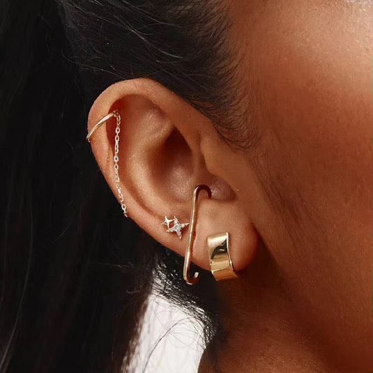 Double Star Studs (Gold)