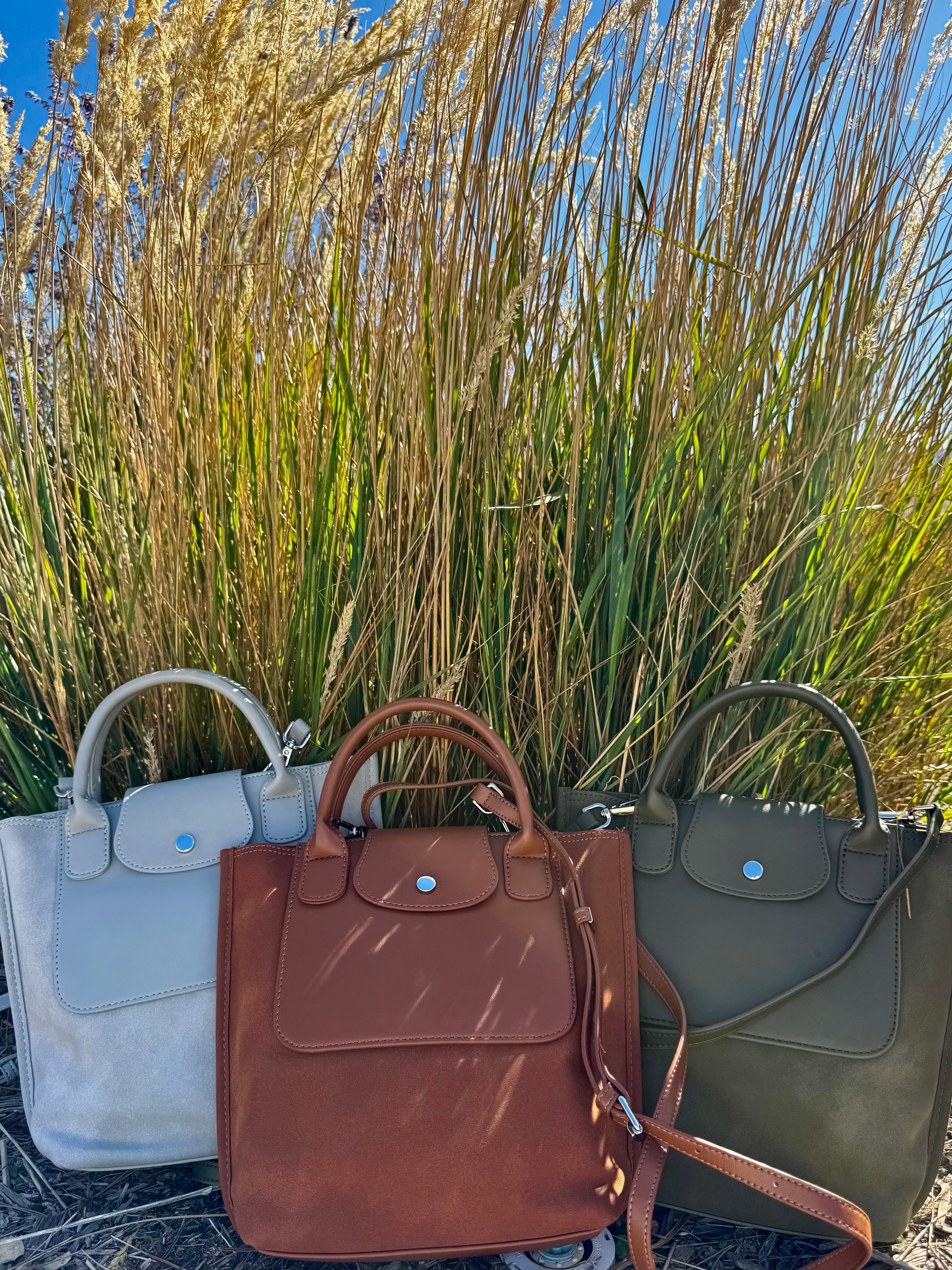 The Milan Tote - Grey