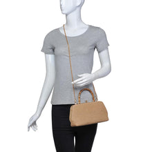 Load image into Gallery viewer, Natural Raffia Tillie Bamboo Handle Clutch Bag