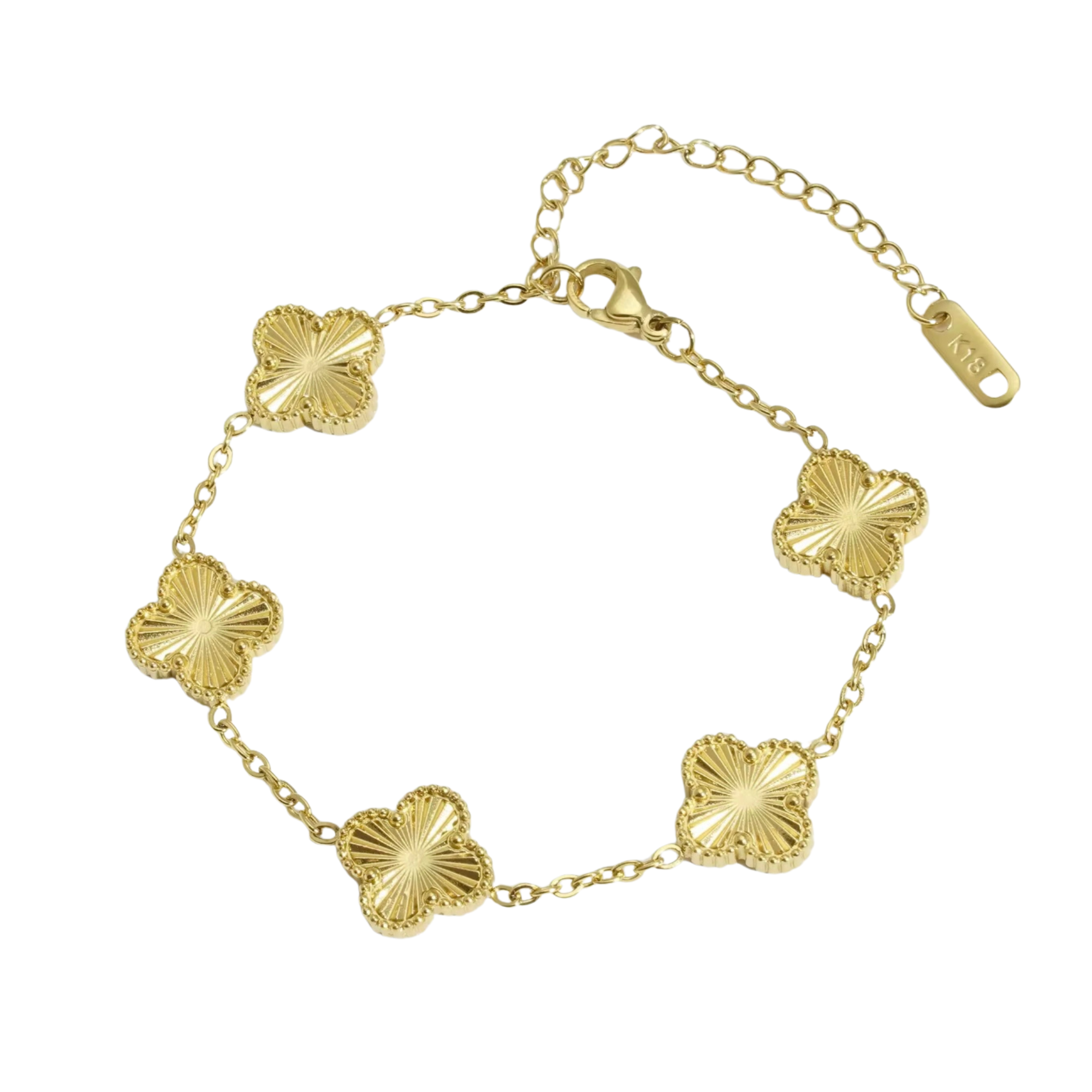 Clover Charm Bracelet - Gold (Available 6.5.26 9am cst)