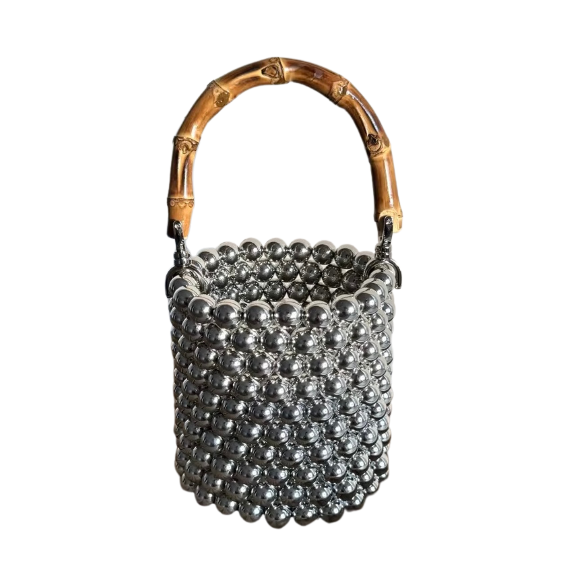 Disco Bamboo Handle Clutch