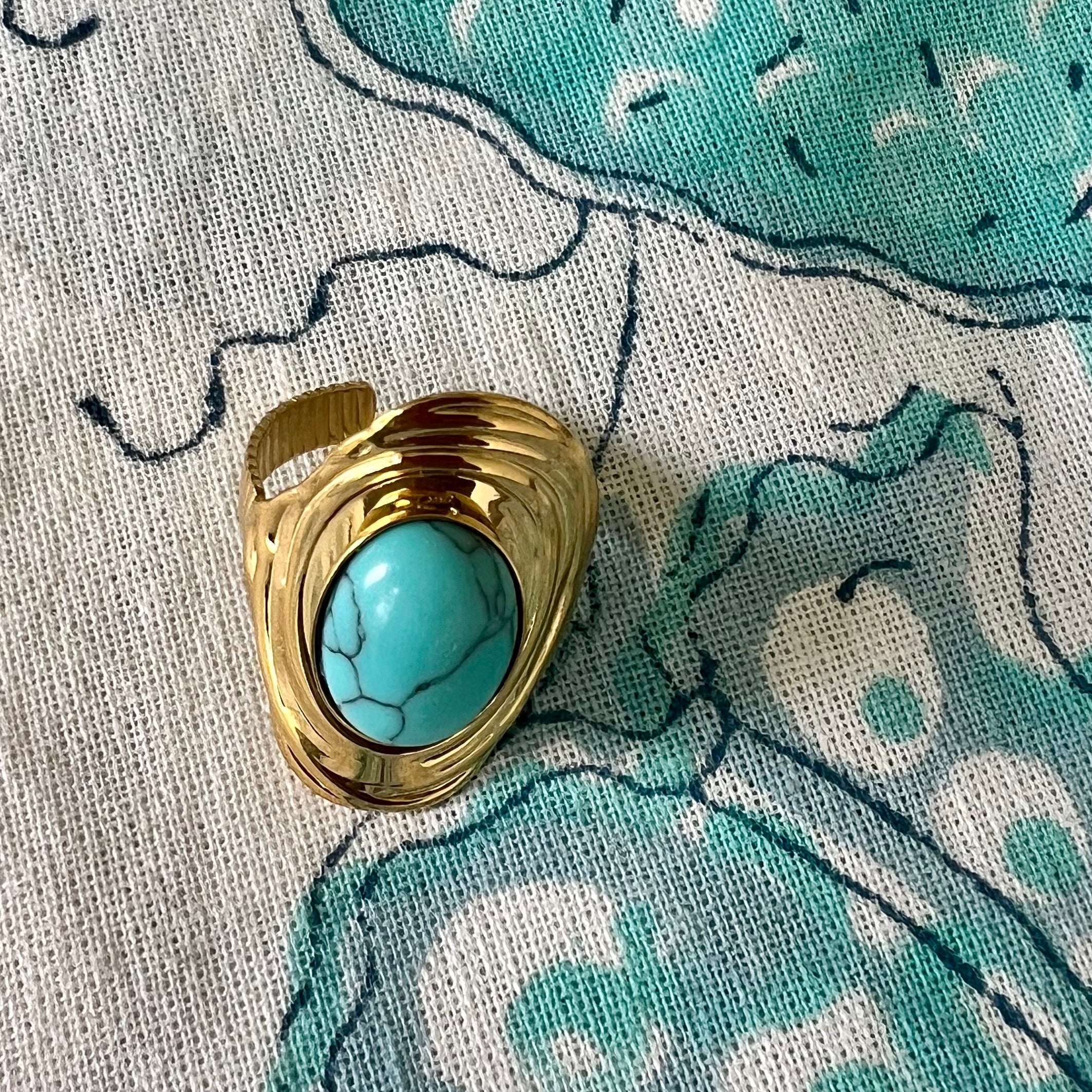 Turquoise Cocktail Ring