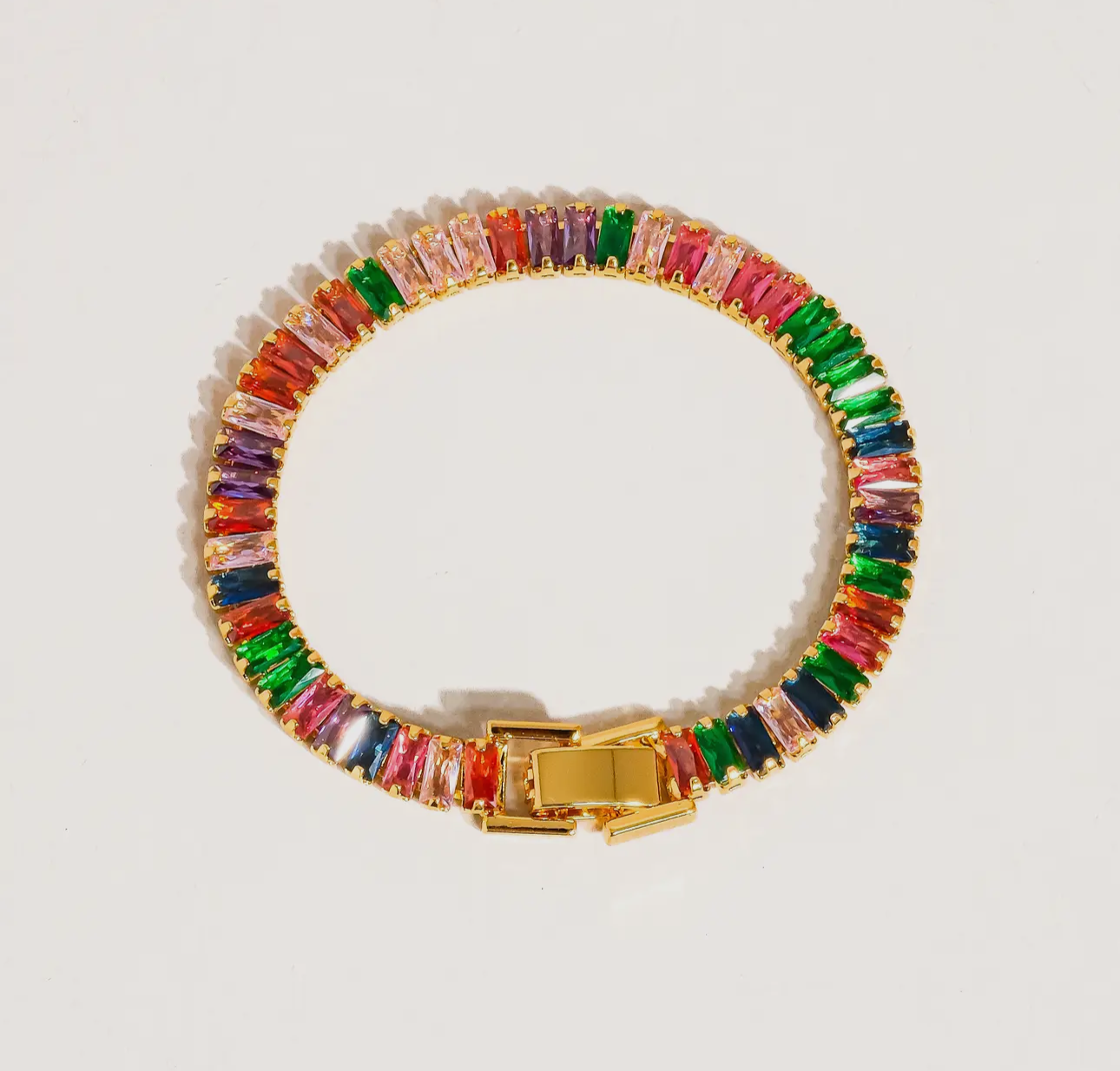 Hazel 18K Gold Multicolor Bracelet