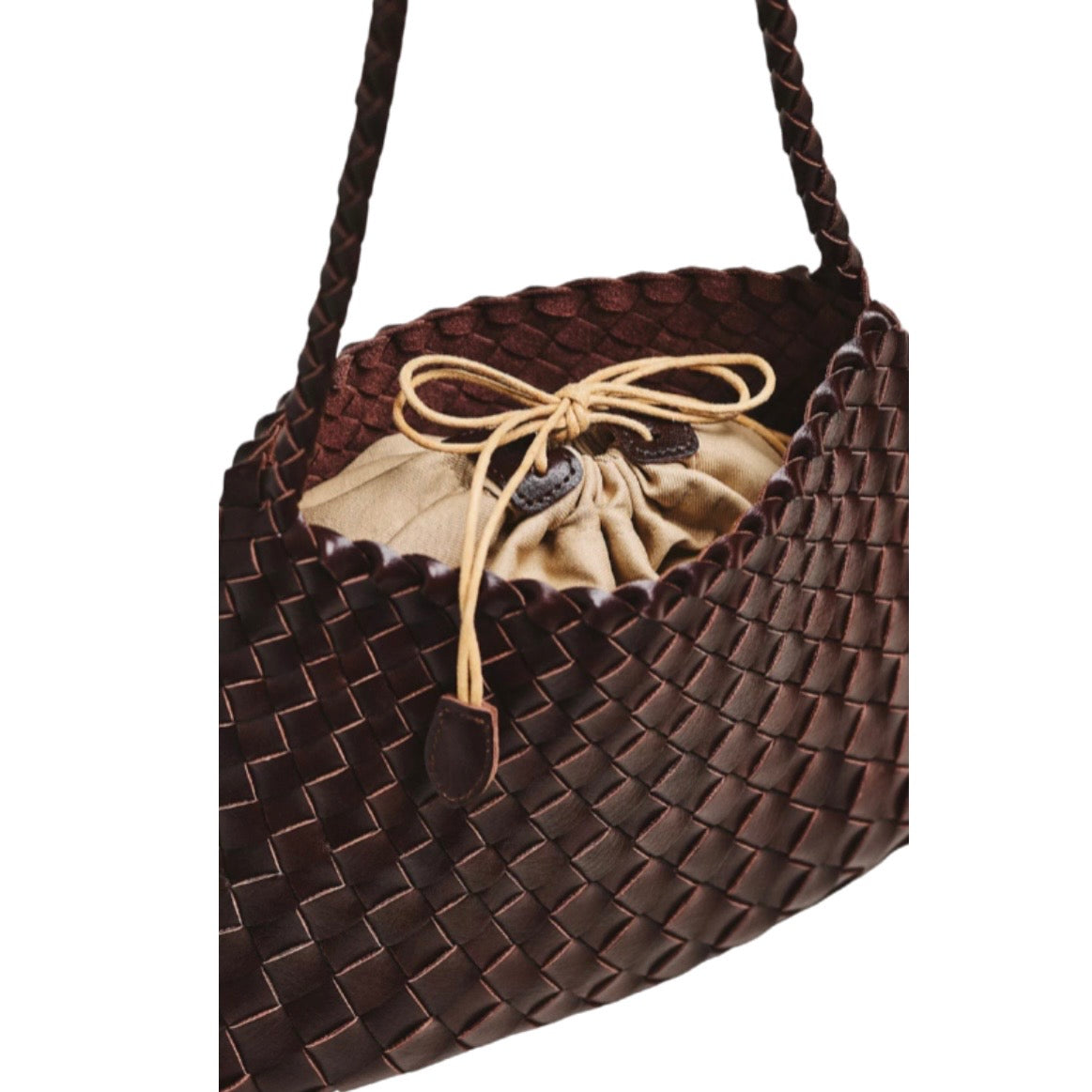Iris Coffee Woven Tote