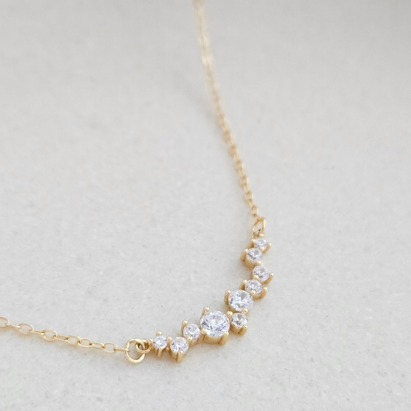 Gold Cluster Necklace