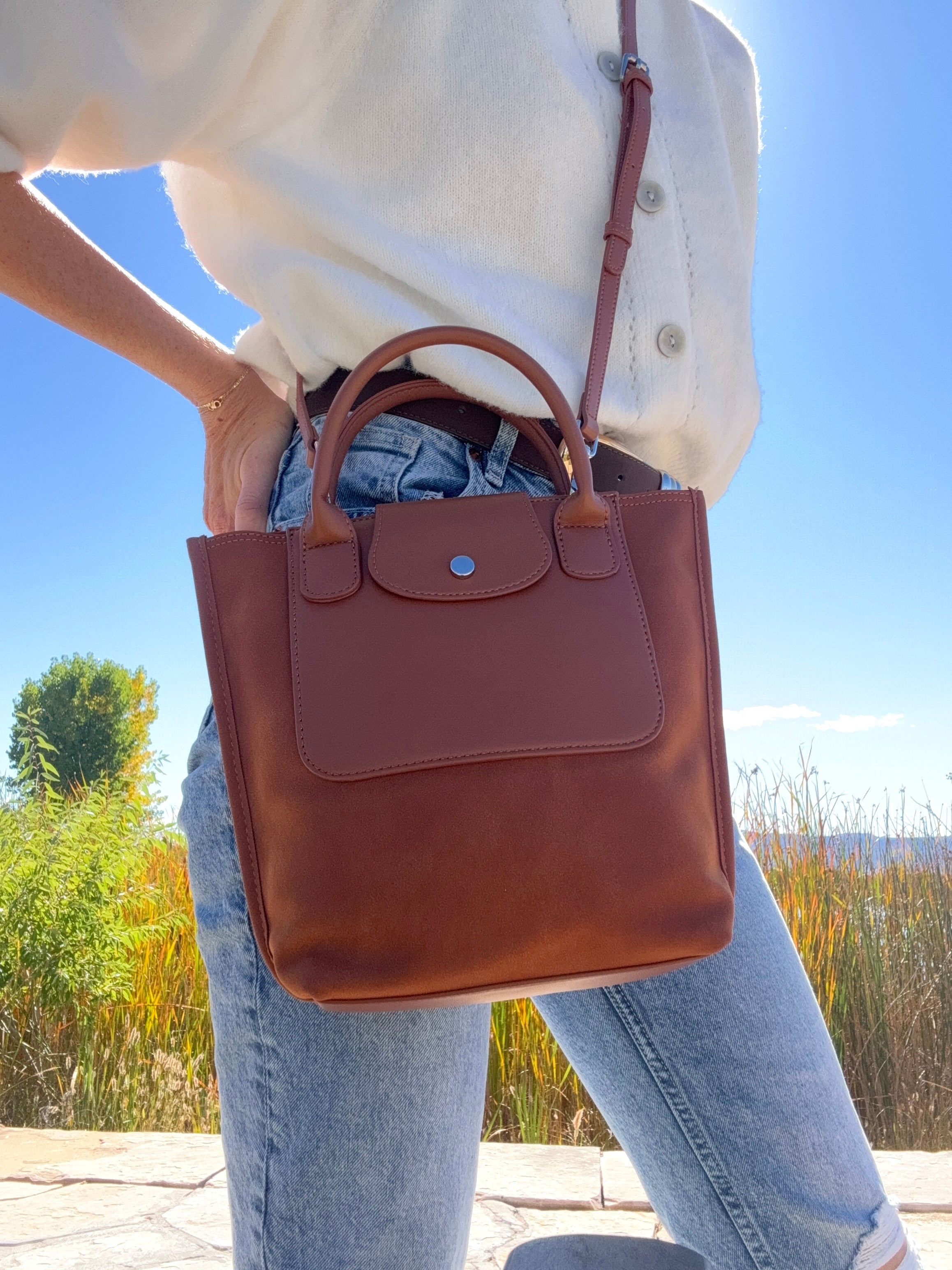 The Milan Tote - Camel