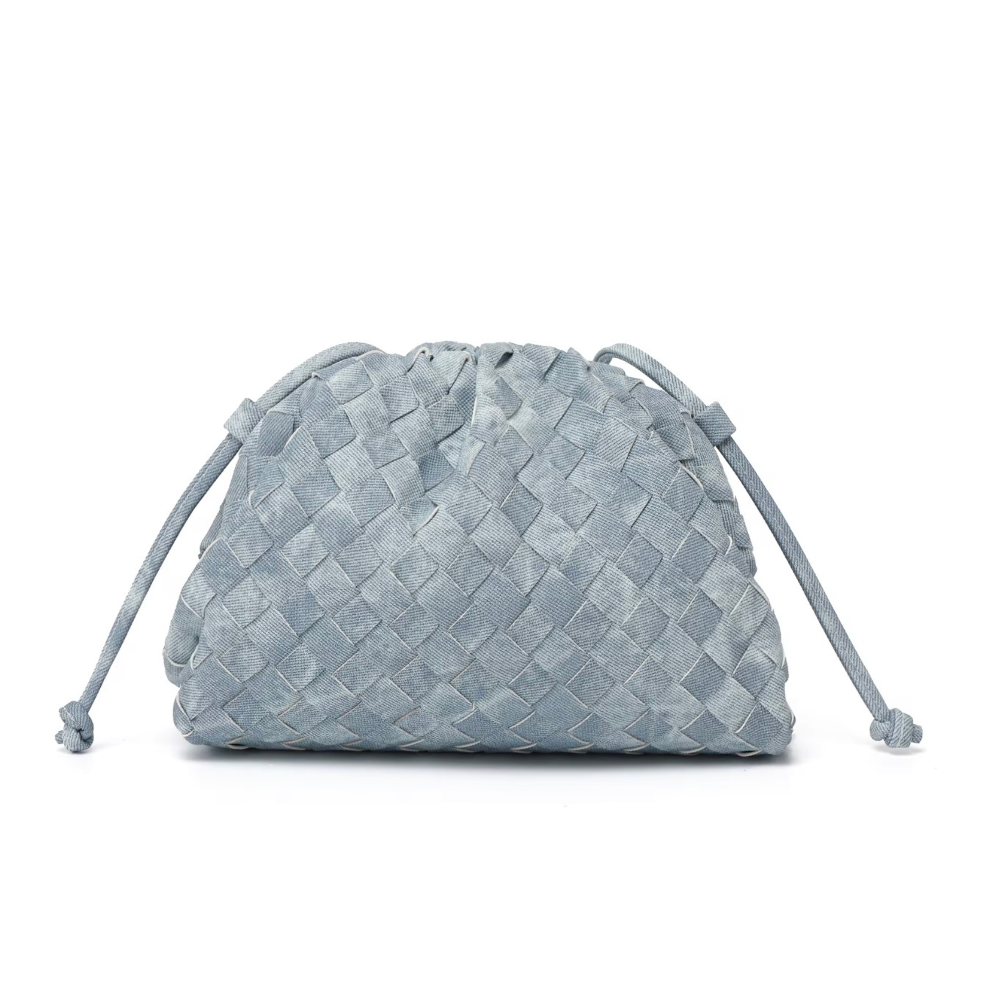 Mia Quilted Denim Cloud Crossbody Clutch