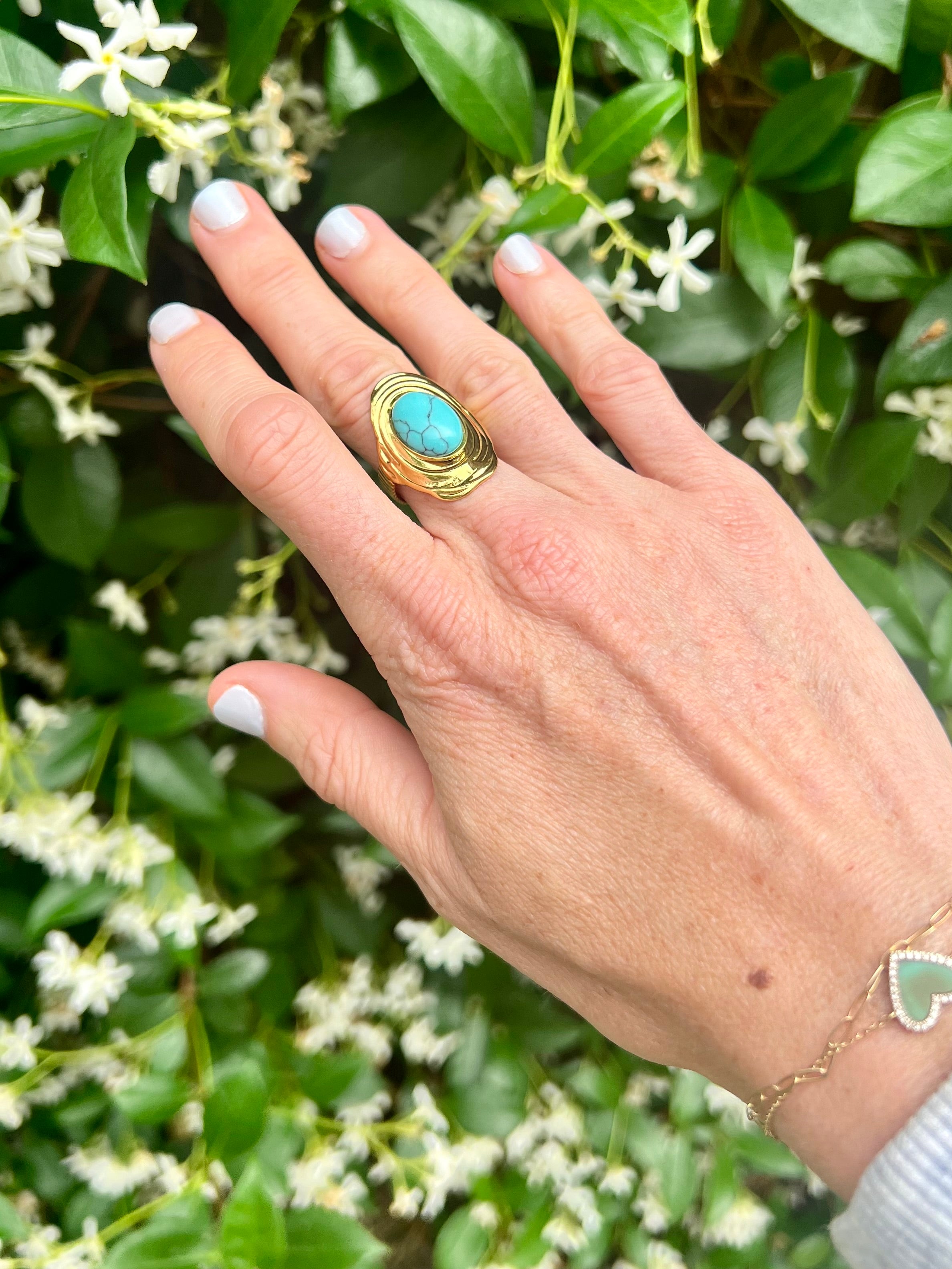 Turquoise Cocktail Ring