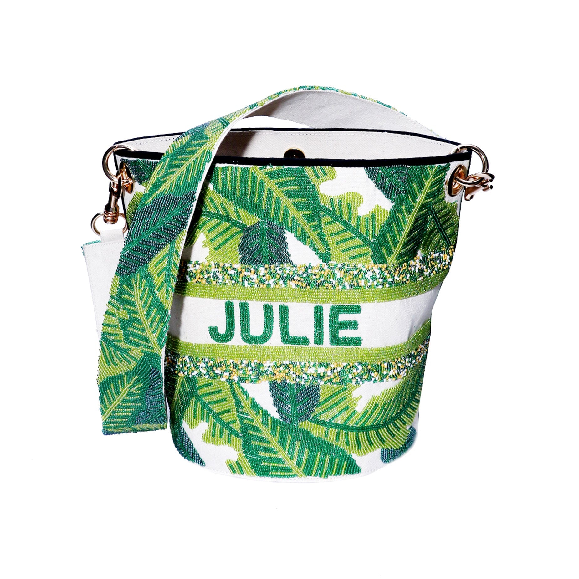 Banana Leaves Bucket Bag