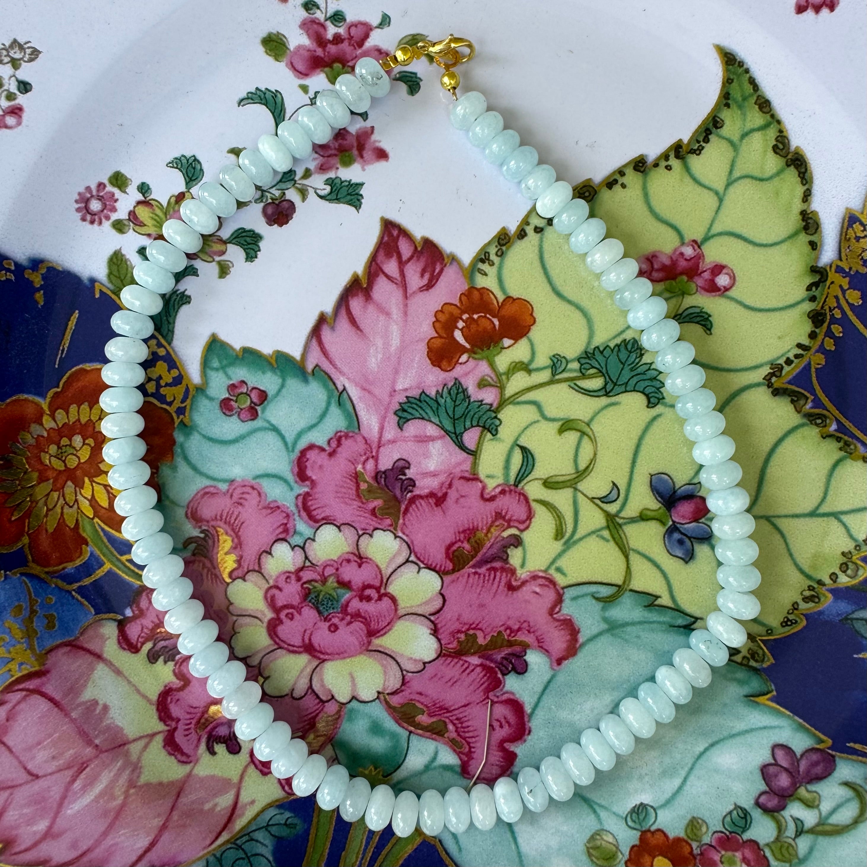 Light Blue Gemstone Necklace