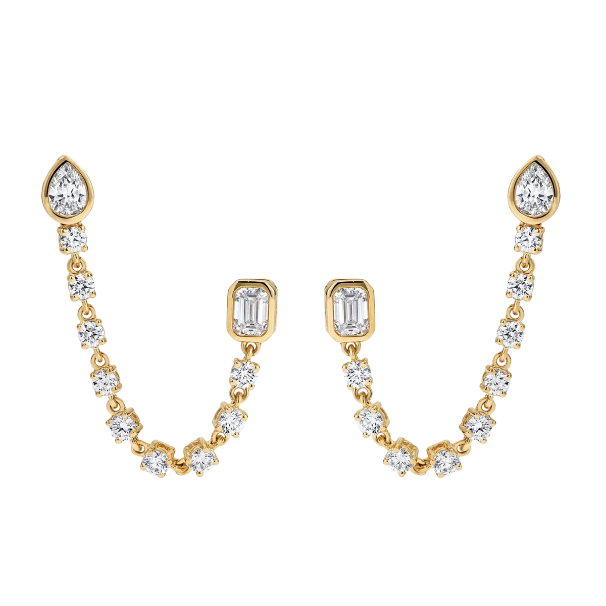 Celeste Double Piercing Stud Earrings