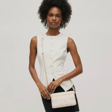 Load image into Gallery viewer, Alice Woven Crossbody/Handle Clutch Ivory