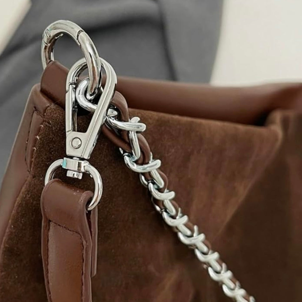 Suede Chain Strap