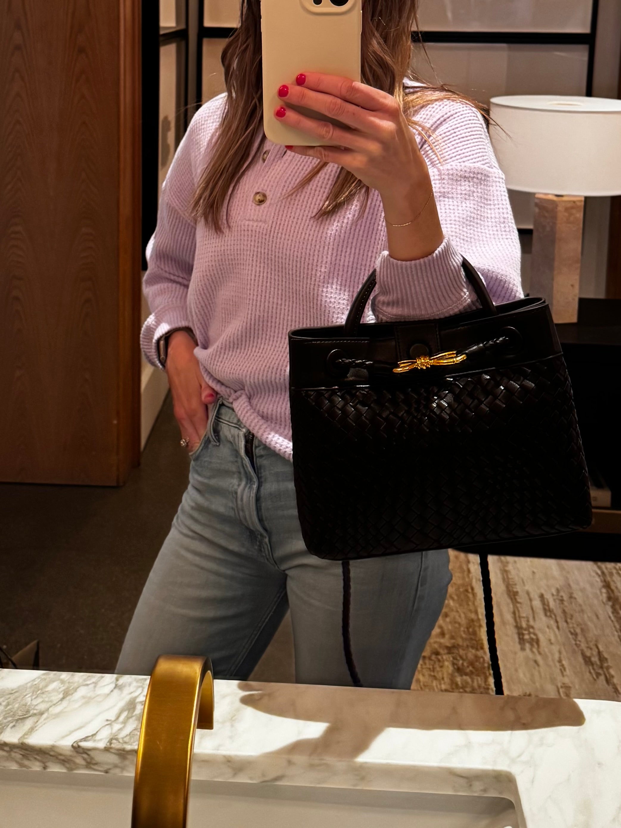 Infiniti Woven Coffee Crossbody