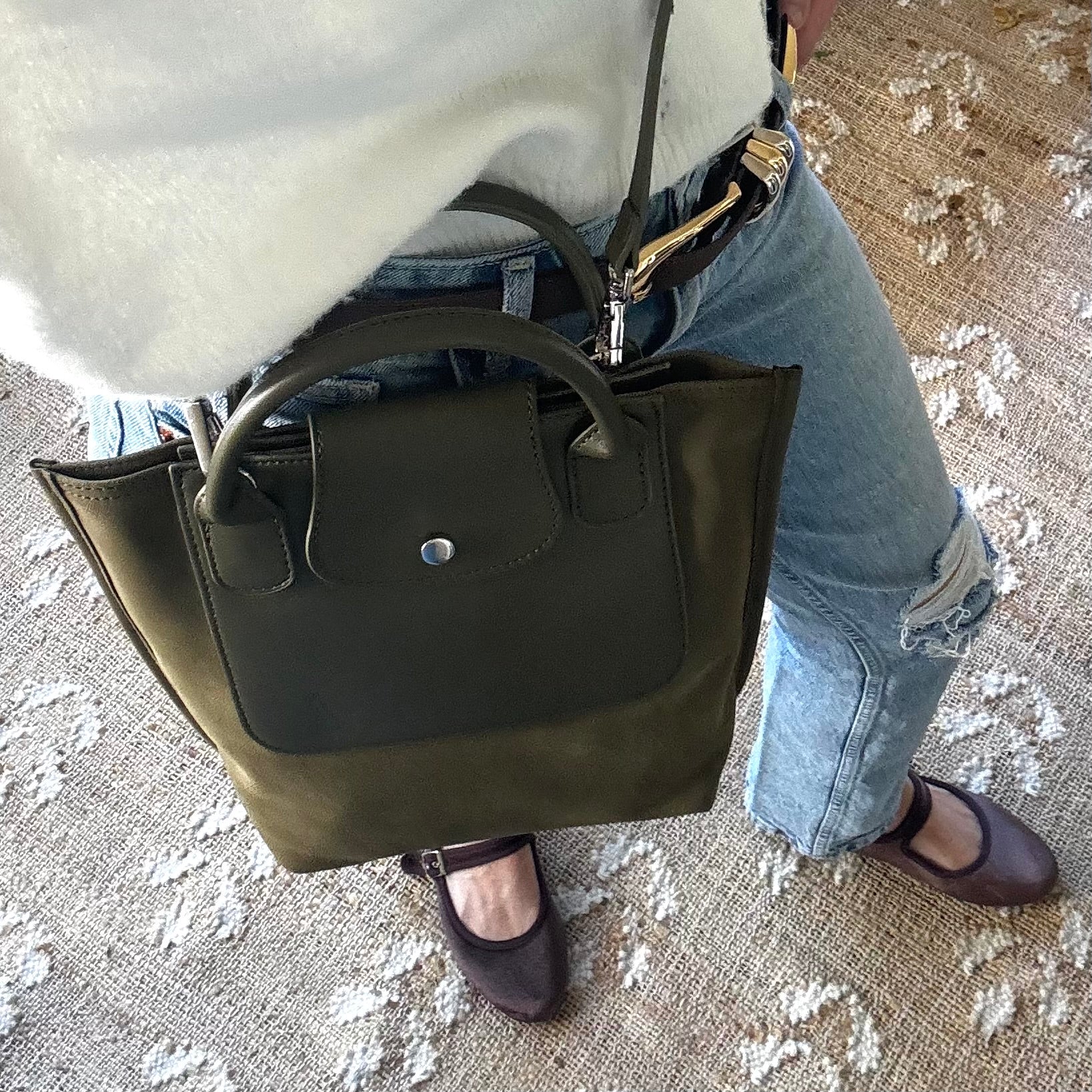 The Milan Tote - Olive