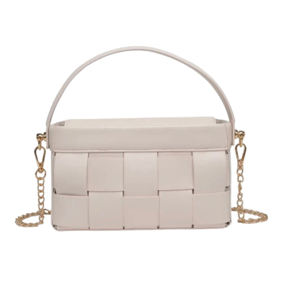 Alice Woven Crossbody/Handle Clutch Ivory