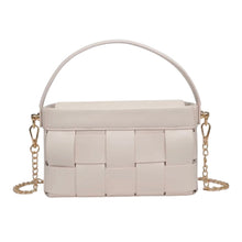 Load image into Gallery viewer, Alice Woven Crossbody/Handle Clutch Ivory