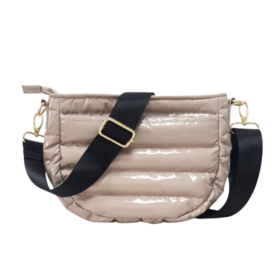 Champagne Puffer Crossbody