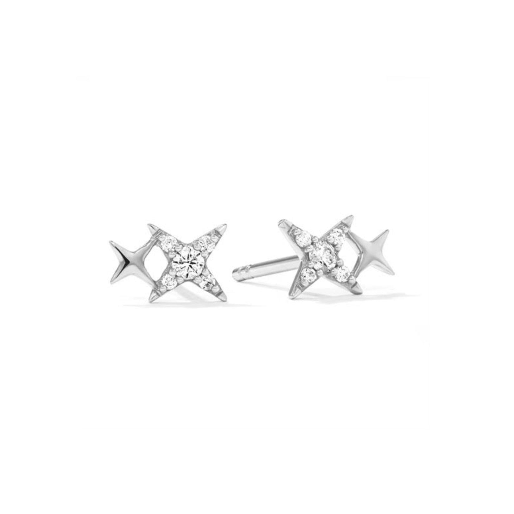 Double Star Studs (Silver)