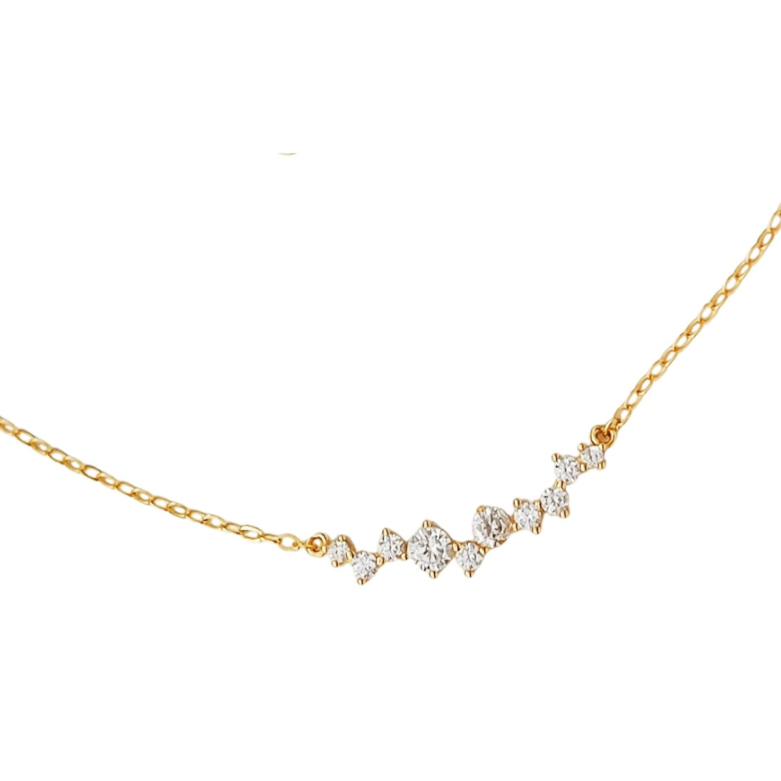 Gold Cluster Necklace