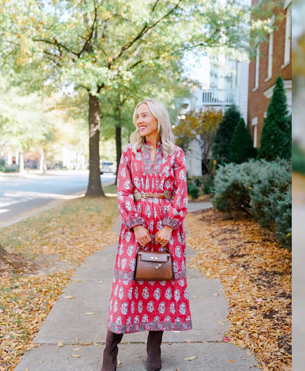 Croc Crossbody - Brown