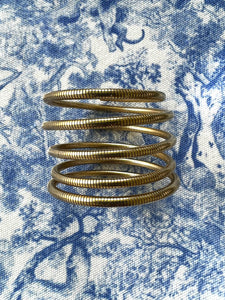 Gold Coil Wrap Bracelet