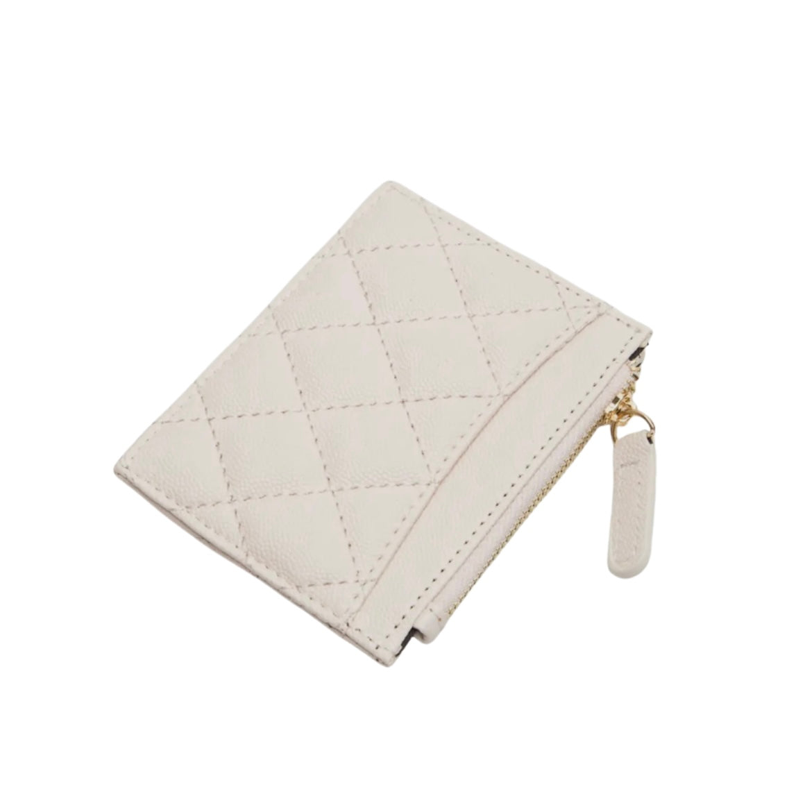Quilted Card Holder (Ivory)