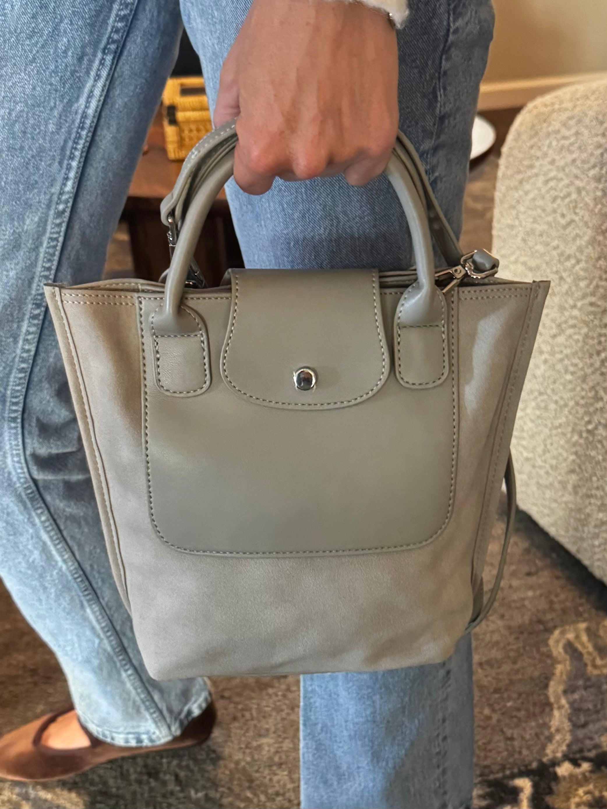The Milan Tote - Grey