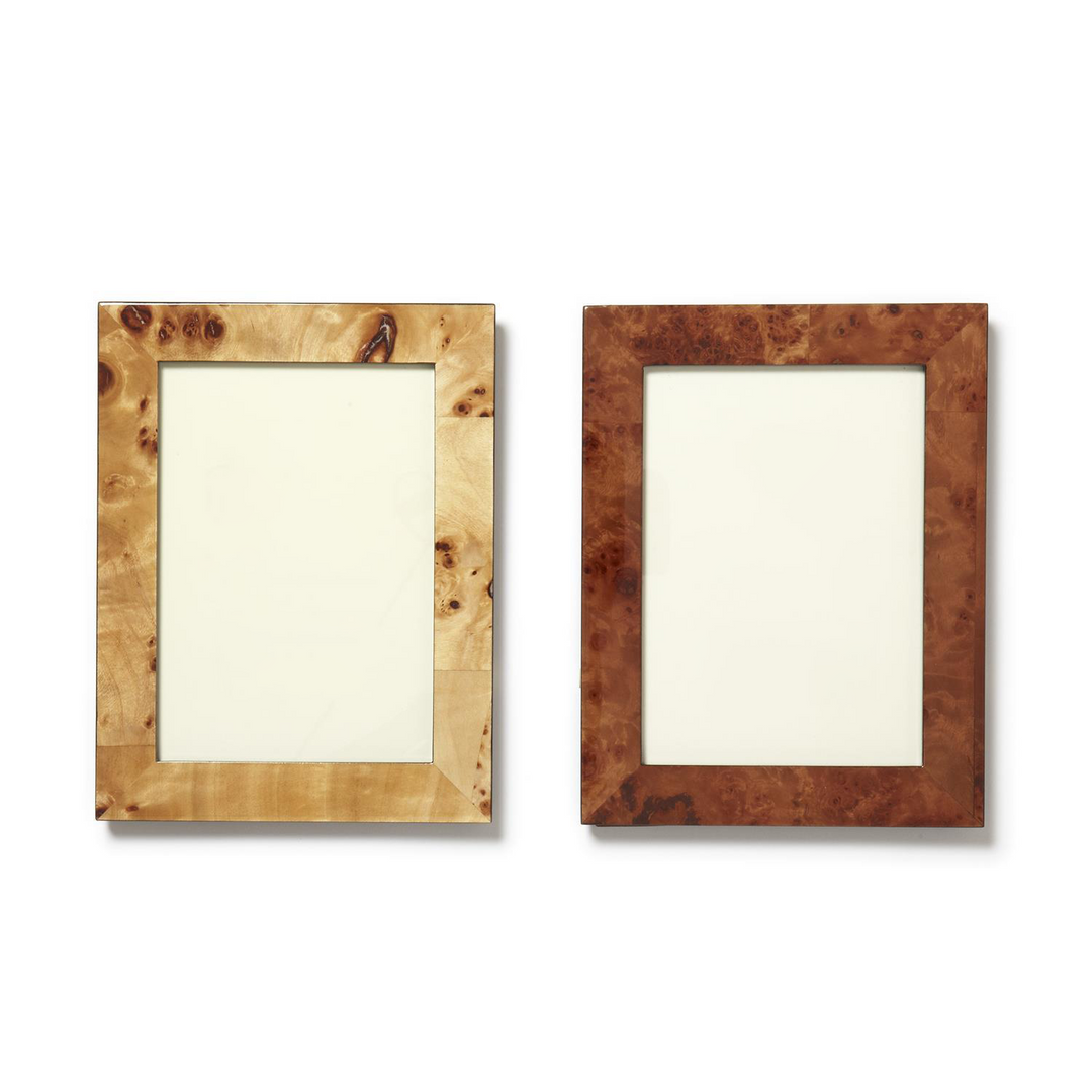 Burled Wood Photo Frame - 4”x6” (Two Colors)