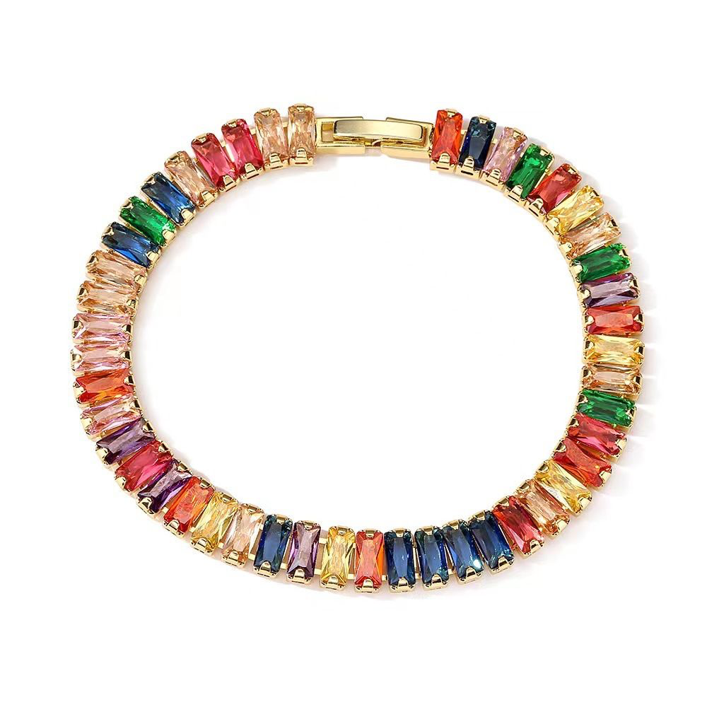 Hazel 18K Gold Multicolor Bracelet