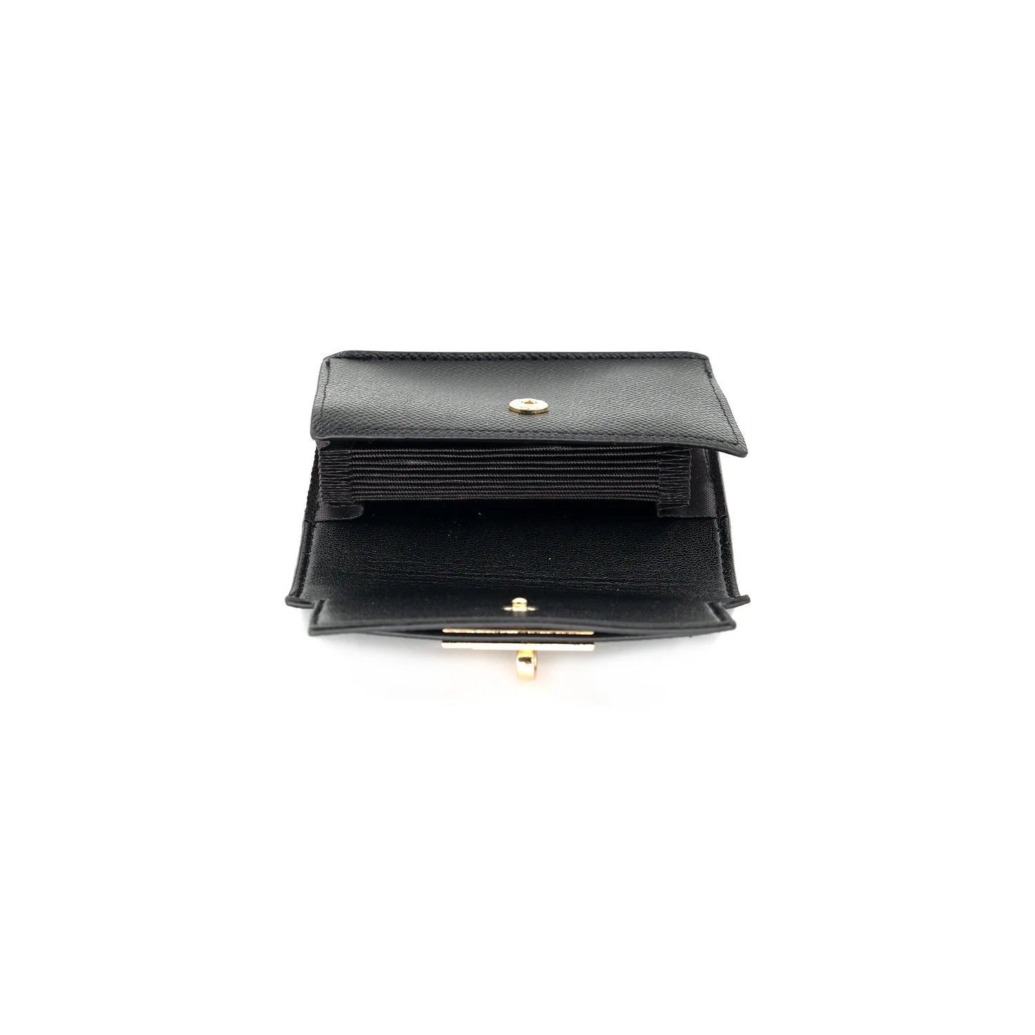 Kelly Leather Wallet - Accordion Card Holder (Black)