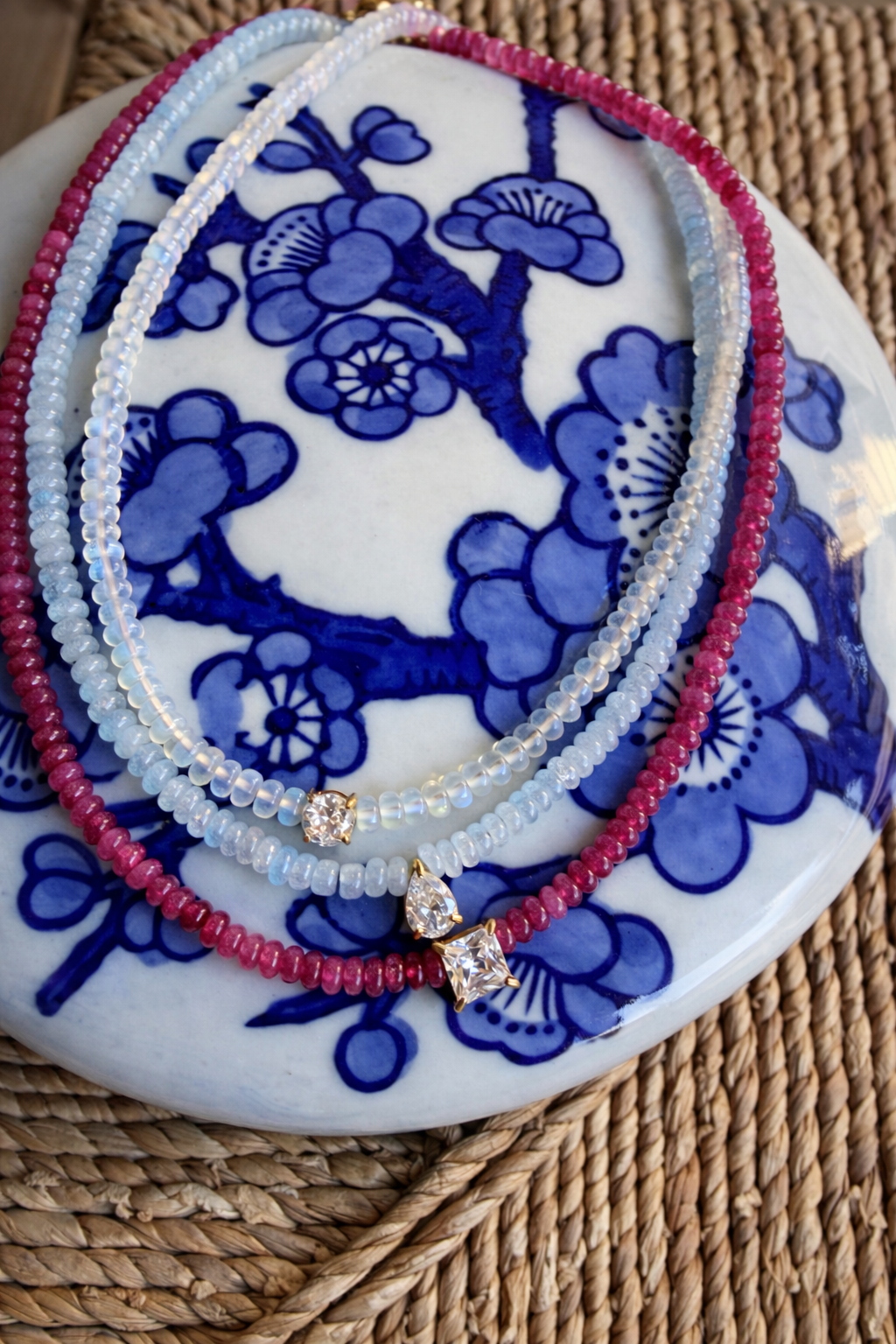 Opal Stone Beaded Necklace