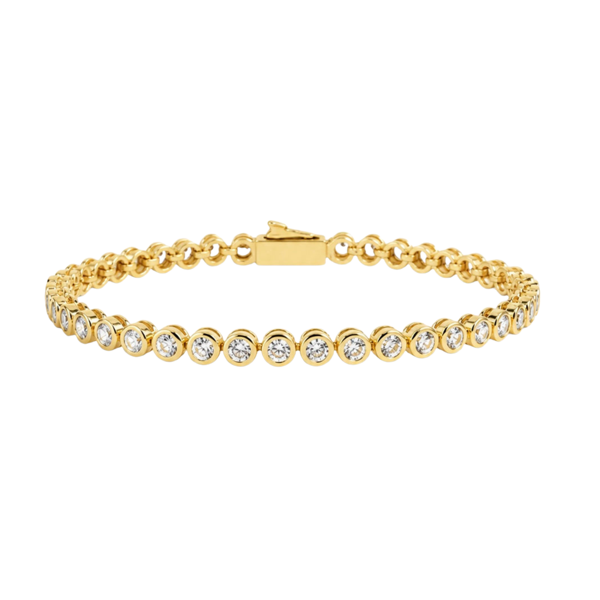 Gold Bezel Bracelet